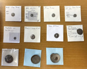 ANCIENT GREECE: LOT of 11 silvers from Northern Greece, including Aigai (3 triheiobols), Akanthos (obol), Amphipolis (obol), Macedon (contemporary fou...