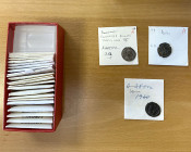ROMAN EMPIRE: LOT of 26 coins (5 silver), including Roman Republic (AE uncia ca. 215-212 BC, Craw-42/4), Trajan (AE dup.), Faustina Jr (2 AE ses.), Co...