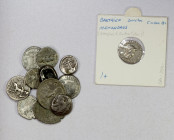 ANCIENT: LOT of 12 silver coins, including an Achaemenid siglos, a hemidrachm of Apollonia Pontica, 3 Alexandrine drachms, an Indo-Greek drachm of Men...