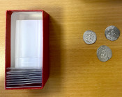 SASANIAN KINGDOM: Yazdigerd I, 399-420, LOT of 12 silver drachms, including the mints of AS, AT, AW, GW, and WH, mostly VF-EF or EF condition, but six...