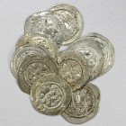 SASANIAN KINGDOM: Kavad I, 488-497, 499-531, LOT of 10 silver drachms, mints of AS, AY, DYWAN, MY, and WH, plus one with illegible mint; all at least ...