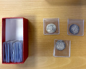 SASANIAN KINGDOM: Hormizd IV, 579-590, LOT of 25 silver drachms, including the mints of AY (8 pcs), AYLAN (2), BN, BYSh (2), GD, MY, NAL (2), RAM, ST ...