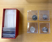 SASANIAN KINGDOM: LOT of 17 silver drachms, including 17 different kings: Ardashir I (VF, scruffy surfaces); Shahpur I (Fine, mount removed & damaged)...