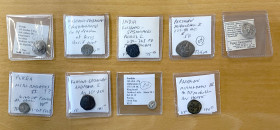 ANCIENT PERSIA: LOT of 5 AR & 4 AE coins, including Parthia: Mithradates I AR obol, Mithradates II AR drachm, Mithradates III AE tetrachalkon; Persis:...