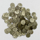 HABBARIDS OF SIND: LOT of 97 silver dammas (average weight, late period, including at least a dozen examples of 'Abd Allah III, early 11th century (st...