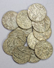 FARRUKHABAD: LOT of 12 rupees, mint of Ahmadnagar Farrukhabad, type KM-28, in the name of Shah Alam II, dated AH1175/2 (1 pc), 1176/4 (1), 1177/4 (5),...