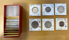HYDERABAD: LOT of 20 coins, including Y-15 (2 pcs), Y-16, Y-36 (2), Y-40.1, Y-52 (2 pcs, both dated AH1342/13, one choice EF, the other Unc), Y-53a (2...