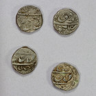 SIKH EMPIRE: LOT of 4 rupees of Derajat mint, in the name of the Durrani Mahmud Shah, dated AH1240 (VF), 1241 (VF-EF), 1244 (VF), and 123x (VF); retai...