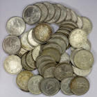 BRITISH INDIA: LOT of 40 coins, silver 1942(b) rupees, KM-556, all in AU to UNC quality, retail value $500, lot of 40 coins.
Estimate: $300-400