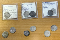 CRUSADERS: KINGDOM OF JERUSALEM: LOT of 11 silver dirhams, all type CCS-3 (A-849.1), type of "Dimashq" mint, sometimes dated AH641 (off flan on all th...