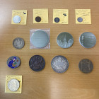 EUROPE: LOT of 13 coins and medals, including France (2 pcs), Germany/Weimar Republic (1), Great Britain (3), Hungary (1), Italian States/Naples (1), ...