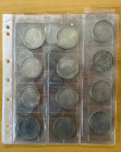 EUROPE: LOT of 21 silver coins, ASW 9.9480 oz., including Czechoslovakia: AR commemoratives (6 pcs); Romania: 1941 500 lei (9), 1946 100,000 lei (3), ...
