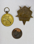 WORLDWIDE: LOT of 3 items, including French Morocco: AE medal (49mm), issued by the Commission Municipale de Casablanca, made by A. Duseaux of 29 Rue ...