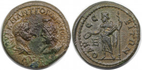 Römische Münzen, MÜNZEN DER RÖMISCHEN KAISERZEIT. Thrakien, Odessus. Gordian III. und Serapis. Ae 28 (5 Assaria), 238-244 n. Chr. (13.06 g. 27 mm) Vs....