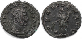 Römische Münzen, MÜNZEN DER RÖMISCHEN KAISERZEIT. Claudius II. Gothicus. Antoninianus 268-270 n. Chr. (2.64 g. 19 mm) Vs.: IMP CLAVDIVS AVG, Büste mit...