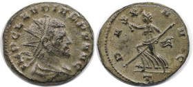 Römische Münzen, MÜNZEN DER RÖMISCHEN KAISERZEIT. Claudius II. Gothicus. Antoninianus 268-270 n. Chr. (4.48 g. 20 mm) Vs.: IMP CLAVDIVS PF AVG, Büste ...