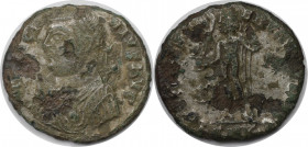Römische Münzen, MÜNZEN DER RÖMISCHEN KAISERZEIT. Licinius I. (308-324 n. Chr). Follis (2.22 g. 17.5 mm). Vs.: IMP LICINIVS AVG, gepanzerte und drapie...