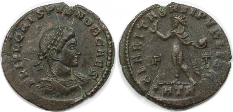 Römische Münzen, MÜNZEN DER RÖMISCHEN KAISERZEIT. Crispus (317-326 n. Chr). Foll...