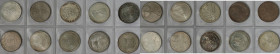 Deutsche Münzen und Medaillen ab 1945, Lots und Samllungen. BUNDESREPUBLIK DEUTSCHLAND. Set 10 Stück x 5 DM 1971-1976. Stempelglanz. Einzeln in Münzhü...