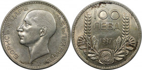 Europäische Münzen und Medaillen, Bulgarien / Bulgaria. Boris III. 100 Lewa 1937. Silber. KM 45. Vorzüglich