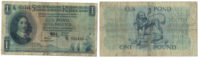 Banknoten, Südafrika / South Africa. 1 Pound 1951. Pick 93d. III