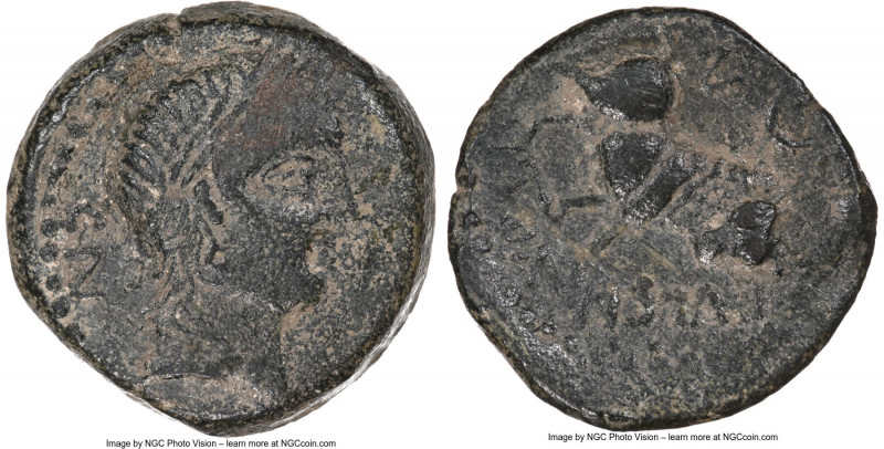 SPAIN. Castulo. Ca. early 1st century BC. AE semis (24mm, 11.80 gm, 5h). NGC Cho...