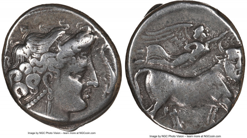 CAMPANIA. Neapolis. Ca. 330-270 BC. AR didrachm (20mm, 7.12 gm, 7h). NGC VF 3/5 ...