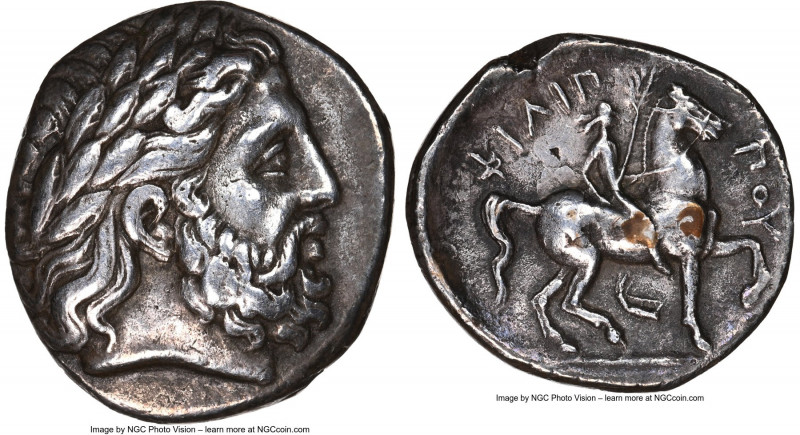 MACEDONIAN KINGDOM. Philip II (359-336 BC). AR tetradrachm (26mm, 13.98 gm, 8h)....