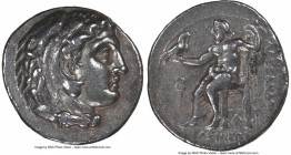 MACEDONIAN KINGDOM. Alexander III the Great (336-323 BC). AR tetradrachm (28mm, 16.42 gm, 2h). NGC Choice VF 5/5 - 3/5. Late lifetime-early posthumous...