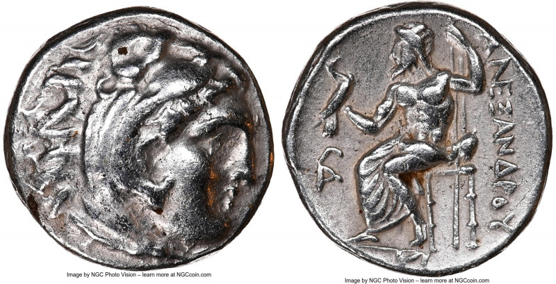 MACEDONIAN KINGDOM. Alexander III the Great (336-323 BC). AR drachm (16mm, 3h). ...