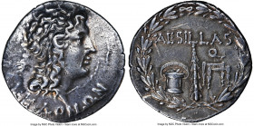 MACEDON UNDER ROME. Aesillas, as Quaestor (ca. 95-65 BC). AR tetradrachm (29mm, 16.96 gm, 12h). NGC Choice XF 4/5 - 3/5. Uncertain mint. MAKEΔONΩN, he...