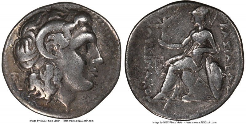 THRACIAN KINGDOM. Lysimachus (305-281 BC). AR drachm (18mm, 4.08 gm, 8h). NGC VF...