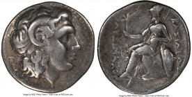 THRACIAN KINGDOM. Lysimachus (305-281 BC). AR drachm (18mm, 4.08 gm, 8h). NGC VF 5/5 - 3/5. Ephesus, ca. 294-287 BC. Diademed head of deified Alexande...
