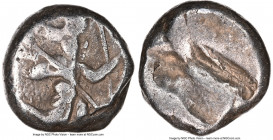 ACHAEMENID PERSIA. Darius I-Xerxes II (ca. 5th century BC). AR siglos (14mm). NGC Choice Fine. Lydo-Milesian standard. Sardes mint, ca. 485-420 BC. Pe...