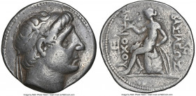 SELEUCID KINGDOM. Antiochus I Soter (281-261 BC). AR tetradrachm (29mm, 10h). NGC Fine. Seleucia on the Tigris. Diademed head of Antiochus I right, do...