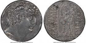 SELEUCID KINGDOM. Philip I Philadelphus (ca. 95/4-76/5 BC). AR tetradrachm (24mm, 15.78 gm, 12h). NGC Choice XF 5/5 - 4/5. Antioch on the Orontes, aft...