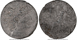 SELEUCID KINGDOM. Philip I Philadelphus (ca. 95/4-76/5 BC). Q. Caecilius Bassus, as Proconsul (46-45 BC). AR tetradrachm (27mm, 12h). NGC Choice XF. P...