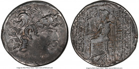 SELEUCID KINGDOM. Philip I Philadelphus (ca. 95/4-76/5 BC). Aulus Gabinius, as Proconsul (57-55 BC). AR tetradrachm (21mm, 14.60 gm, 12h). NGC Choice ...