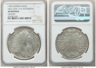 Maria Theresa Taler 1760 AU Details (Graffiti) NGC, Hall mint, Dav-1121. 

HID09801242017

© 2022 Heritage Auctions | All Rights Reserved