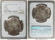 Philip II Cob 8 Reales ND (1578-1595) P-B VF35 NGC, Potosi mint, KM0005.6. 27.50gm. 

HID09801242017

© 2022 Heritage Auctions | All Rights Reserved