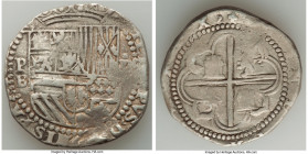 Philip II 8 Reales ND (1578-1595) P-B VF (Tooled, Scratched), Potosi mint, KM0005.6, Cal-672. 36.3mm. 26.50gm. 

HID09801242017

© 2022 Heritage Aucti...