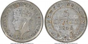 Newfoundland. George VI 5 Cents 1946-C AU55 NGC, Royal Canadian mint, KM19a. 

HID09801242017

© 2022 Heritage Auctions | All Rights Reserved