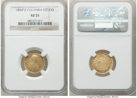 Charles IV gold Escudo 1806 P-JF AU55 NGC, Popayan mint, KM56.2. Corn-silk color with underlying luster. From the "For My Daughters" Collection 

HID0...