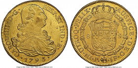 Charles IV gold 8 Escudos 1793 P-JF UNC Details (Cleaned) NGC, Popayan mint, KM62.2. AGW 0.7615 oz. 

HID09801242017

© 2022 Heritage Auctions | All R...