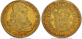 Charles IV gold 8 Escudos 1795 P-JF XF Details (Reverse Damage) NGC, Popayan mint, KM62.2. 

HID09801242017

© 2022 Heritage Auctions | All Rights Res...