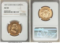 Republic gold 20 Colones 1897 AU58 NGC, Philadelphia mint, KM141. First year of type. AGW 0.4502 oz. 

HID09801242017

© 2022 Heritage Auctions | All ...
