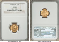 Republic gold 2 Pesos 1916 MS64 NGC, Philadelphia mint, KM17. Two year type. From the "For My Daughters" Collection 

HID09801242017

© 2022 Heritage ...