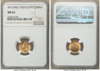 Fuad I gold 20 Piastres AH 1348 (1929) MS63 NGC, British Royal mint, KM351. 

HID09801242017

© 2022 Heritage Auctions | All Rights Reserved