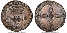 Henri IV 1/4 Ecu 1608-L MS63 NGC, Bayonne mint, Dup-1224. Attractive silver-blue and gray toning. 

HID09801242017

© 2022 Heritage Auctions | All Rig...