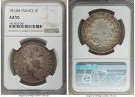 Napoleon 5 Francs 1813-M AU55 NGC, Toulouse mint, KM694.10. Toned in pastel shades of blue, pink and yellow. 

HID09801242017

© 2022 Heritage Auction...